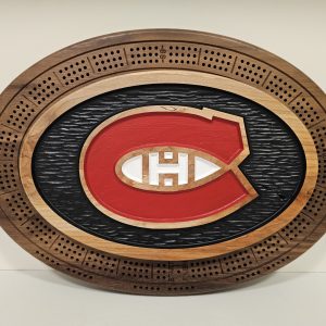 Montreal Canadiens Cribbage Board