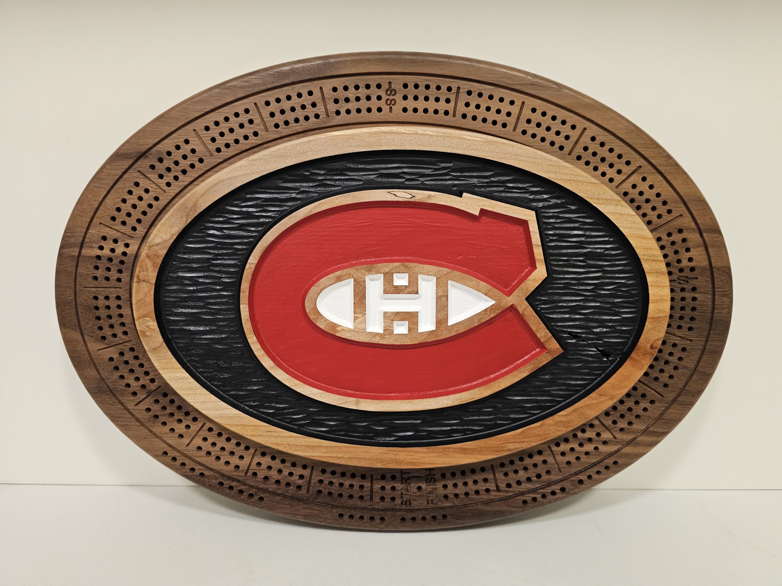 Montreal Canadiens Cribbage Board