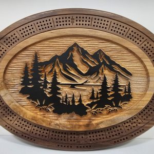 Natural Wood Mountains & Waters