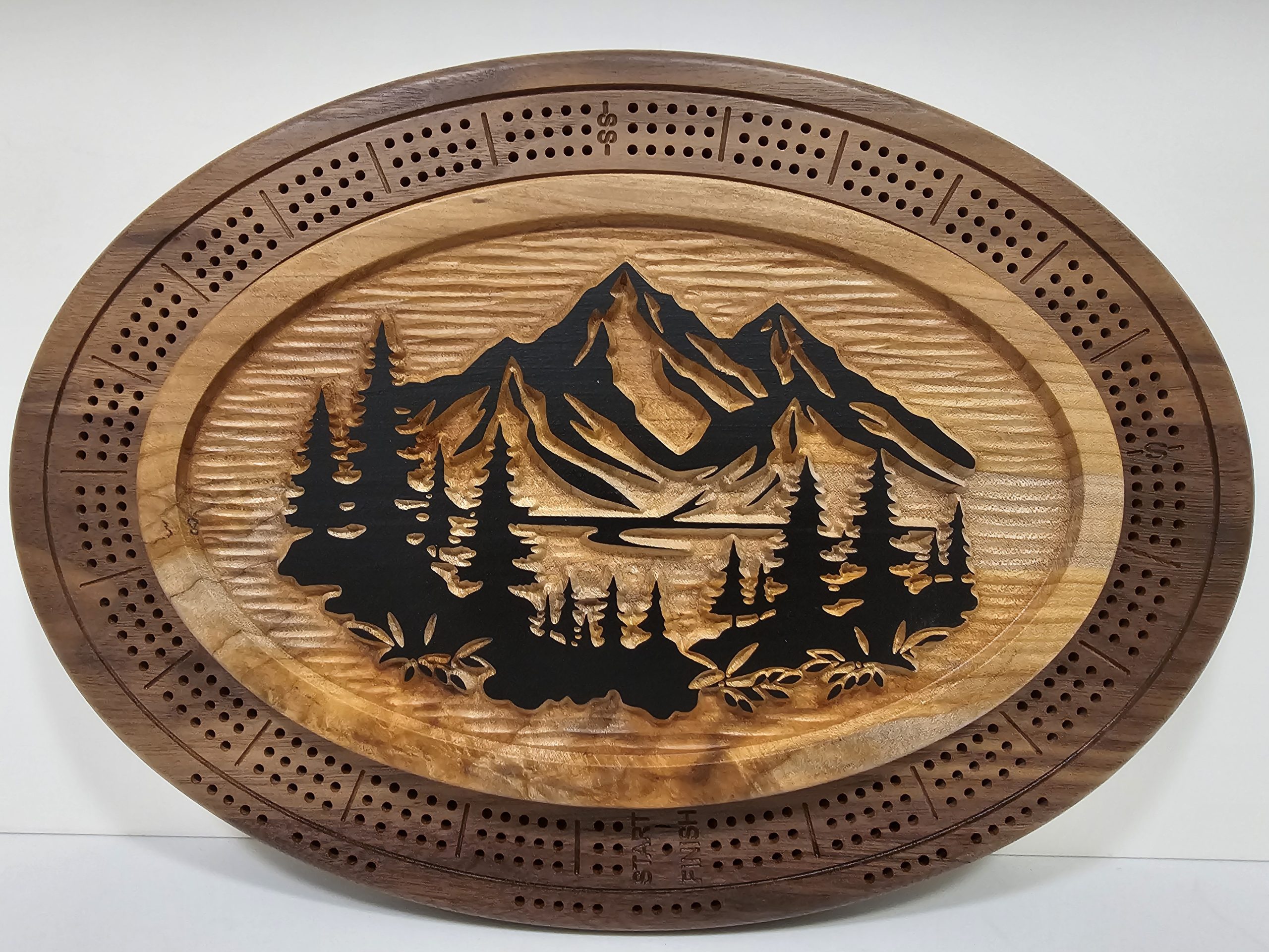 Natural Wood Mountains & Waters