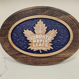 Toronto Maple Leafs Cribbage Board
